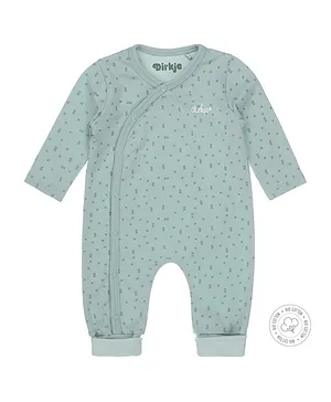 Dirkje Bio Cotton Babysuit - Aqua Green