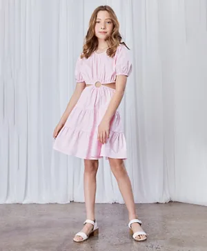 Bardot Junior Elliot Mini Cut Out Dress - Soft Pink