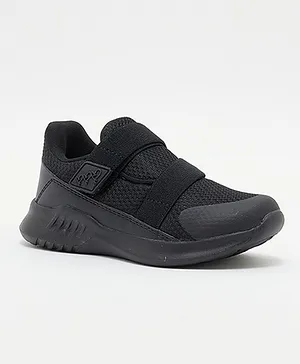 Hush Puppies Parker Velcro Straps Shoes - Black