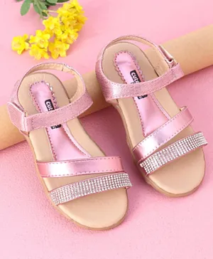 Cute Walk by Babyhug Sandals With Studded Band - Pink