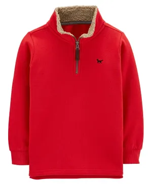 Carter's Half Zip Pullover Sweater - Red