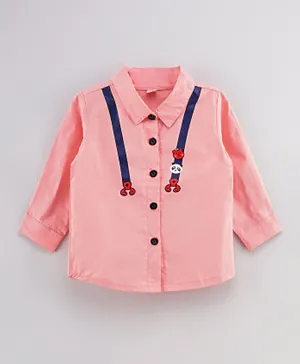 كووكي كيدز قميص بأكمام طويلة مطبوع - وردي