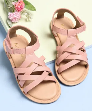 Pine Kids Sandals With Velcro Closure - Pink
