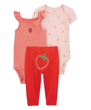 Carter's - 3-Piece Strawberry Little Character Set-Pink/Red