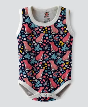 Wonder Kid Fox Printed Bodysuit - Multicolor