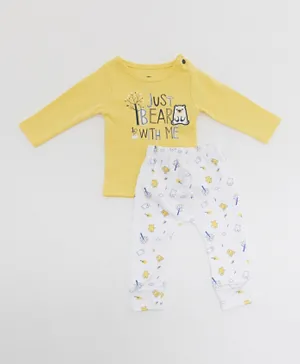 R&B Kids Long Sleeves Pyjama Set - Yellow