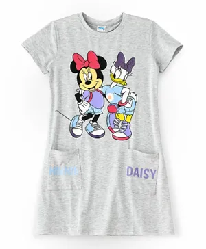 Disney Minnie & Daisy Long Dress - Grey