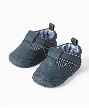 Zippy Newborn Pre Walker Booties - Dark Blue