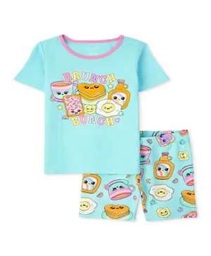 The Children's Place Printed Cotton Nightsuit - Softmarine