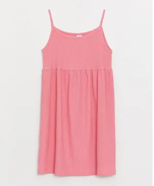 LC Waikiki Solid Singlet Strap Dress - Pink