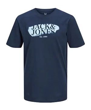 Jack & Jones Junior Monochrome Logo T-Shirt - Navy
