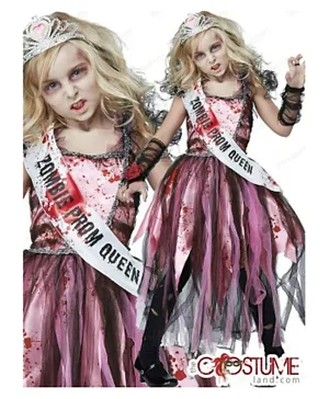 California Costumes Zombie Prom Queen Costume - Pink