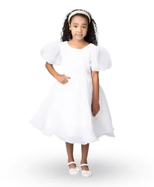 DDaniela Tulip Party Dress - White