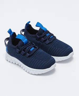 LC Waikiki Lace-Up Mesh Detailed Active Shoes - Blue
