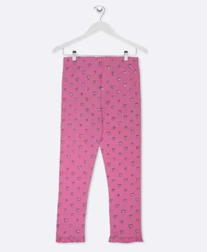 Jelly All Over Printed Leggings - Pink