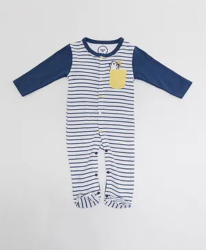 R&B Kids Striped Sleepsuit - Blue