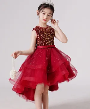 Babyqlo Long Tail Party Dress - Red