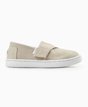 Zippy Velcro Closure Shoes - Beige