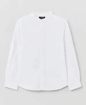 OVS Mandarin Neck Shirt - White