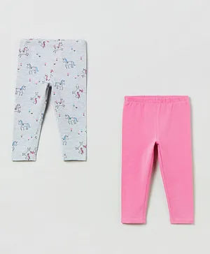 OVS 2 Pack Unicorn Leggings - Multicolor