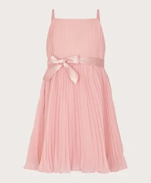 Monsoon Children-Penelope Pleated Dress - Pink