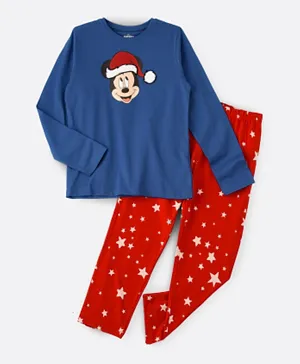 Disney Mickey Mouse Christmas Pyjama Set - Blue