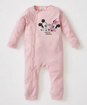 DeFacto Baby Minnie Mouse Romper - Pink