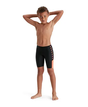 Speedo Boom Logo Splice Swim Shorts - Black