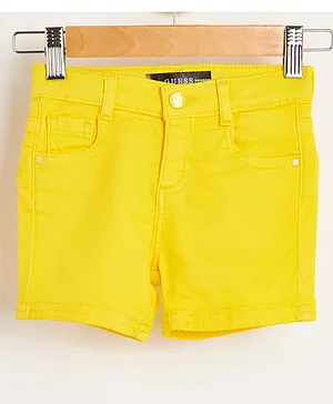 Guess Kids Bull Denim Shorts - Yellow