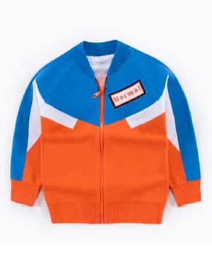 Kookie Kids Full Sleeves Sweat Jacket - Multicolour