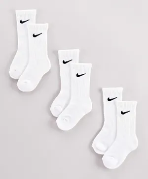 Nike 3 Pack NHN Basic Pack Crew Socks - White