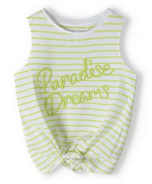 Minoti Paradise Dreams Embroidered Top - Green