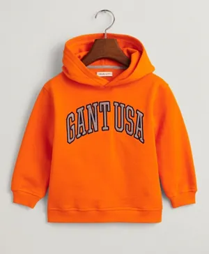 Gant Original GANT USA Patch Hoodie - Orange