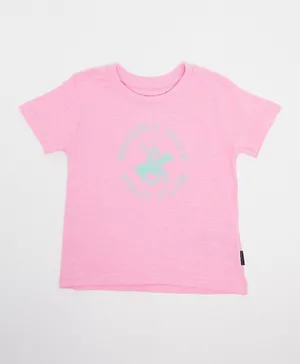 Beverly Hills Polo Club Logo Graphic T-Shirt - Pink