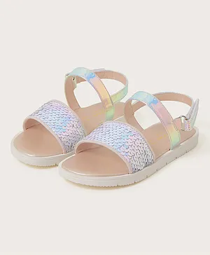 Monsoon Children Sequin Mermaid Sandals - Beige