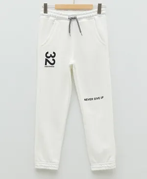 LC Waikiki Never Give Up Jogger Trousers - White