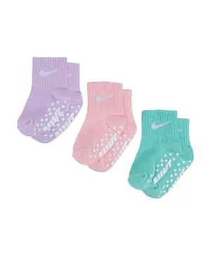 Nike 3 Pack Ankle Length Socks - Multicolor