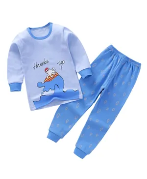 Lamar Baby Long Sleeve Pajama Set - Blue