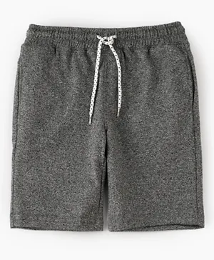 Jam Knitted Back Pocket Shorts - Grey