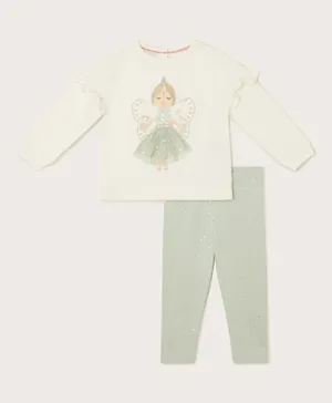 Monsoon Children Baby Fairy Sweatshirt and Leggings Set - Multicolor