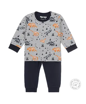 Dirkje Baby Bio Cotton Pyjama Set - Grey Melee