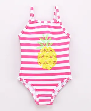 Minoti Pineapple Swimsuit - Pink