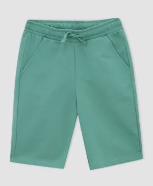 DeFacto Elastic Waist Bermuda Shorts - Green