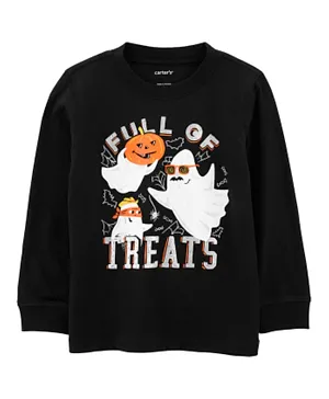 Carter's Halloween Full Of Treats Graphic Tee - Black