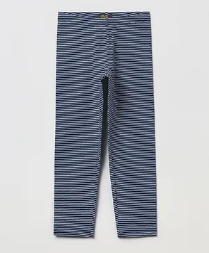 OVS Striped Leggings - Grey