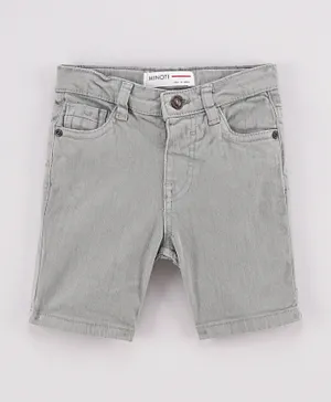 Minoti Basic Twill Shorts - Grey