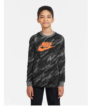 Nike All Over Printed Futura T-Shirt - Grey