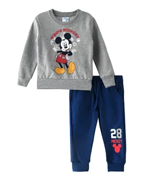 Disney Mickey Mouse Sweatshirt & Jogger Set - Grey