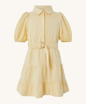 Bardot Junior Mini Shirt Dress - Soft Yellow