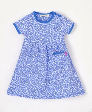 JoJo Maman Bebe Floral Summer Dress - Blue